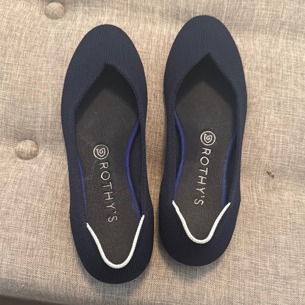 Rothy's Blue Flats Comfortable and Stylish